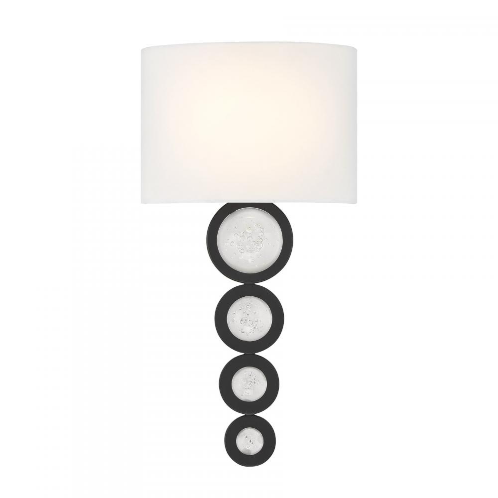 Marseille 1-Light Wall Sconce in Matte Black