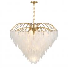 Savoy House 1-3505-15-322 - Boa 15-Light Chandelier in Warm Brass by Breegan Jane