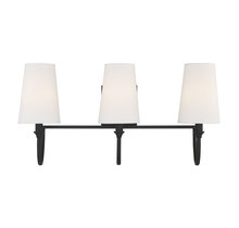 Savoy House 8-2542-3-89 - Cameron 3-Light Bathroom Vanity Light in 
Matte Black