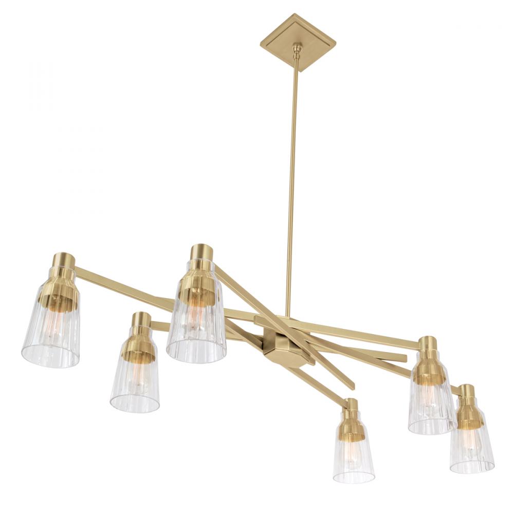 Carnival Chandelier - Satin Brass