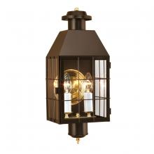 Norwell 1093-BR-CL - American Heritage Outdoor Wall Light