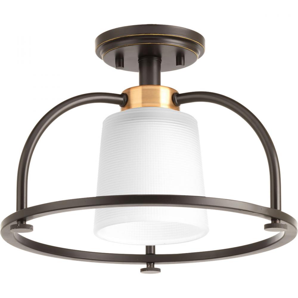 West Village Collection 13-1/2" One-Light Semi-Flush Convertible