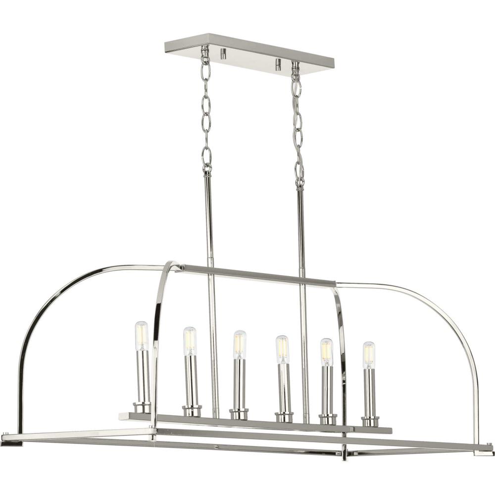 Seneca Collection Six-Light Linear Chandelier