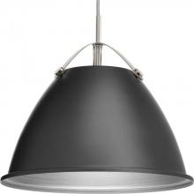 Progress P500052-143 - Tre Collection One-Light Graphite Graphite Metal Shade Coastal Pendant Light