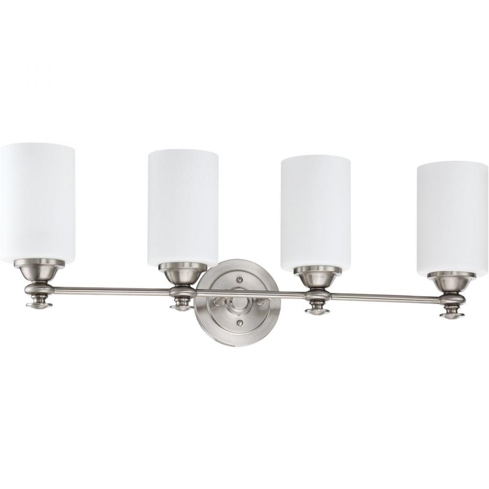 Dardyn 4 Light Vanity in Brushed Polished Nickel