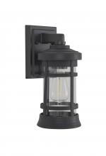 Craftmade ZA2304-TB-C - Resilience 1 Light Small Outdoor Wall Lantern in Textured Black, Clear Lens