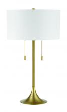 Craftmade 87003SB-T - Neely 2 Light Table Lamp in Satin Brass