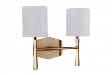 Craftmade 16014SB2 - Chatham 2 Light Vanity in Satin Brass