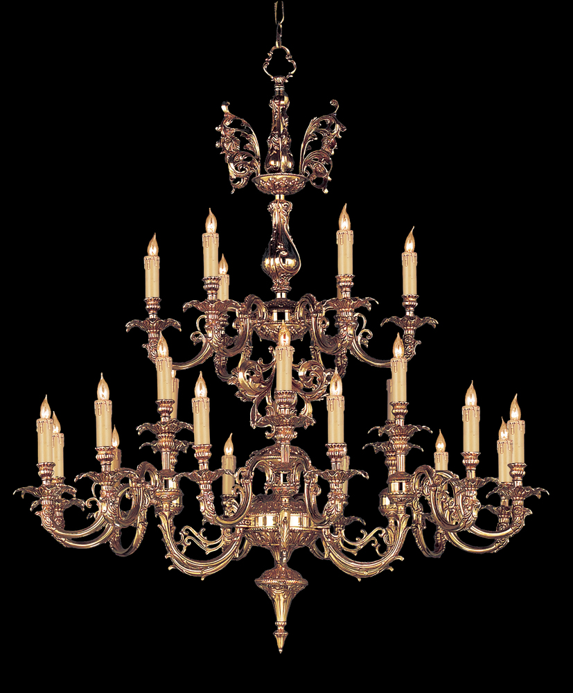 Crystorama Novella 24 Light Olde Brass Chandelier