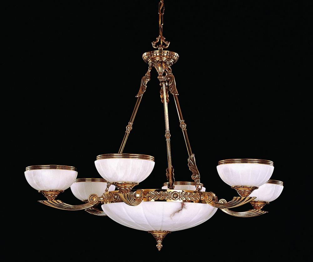 Crystorama 9 Light Olde Brass Chandelier