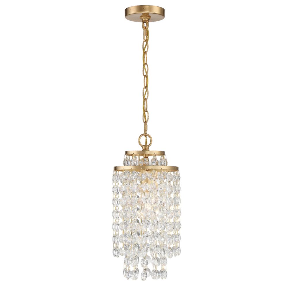 Gabrielle 1 Light Antique Gold Mini Pendant