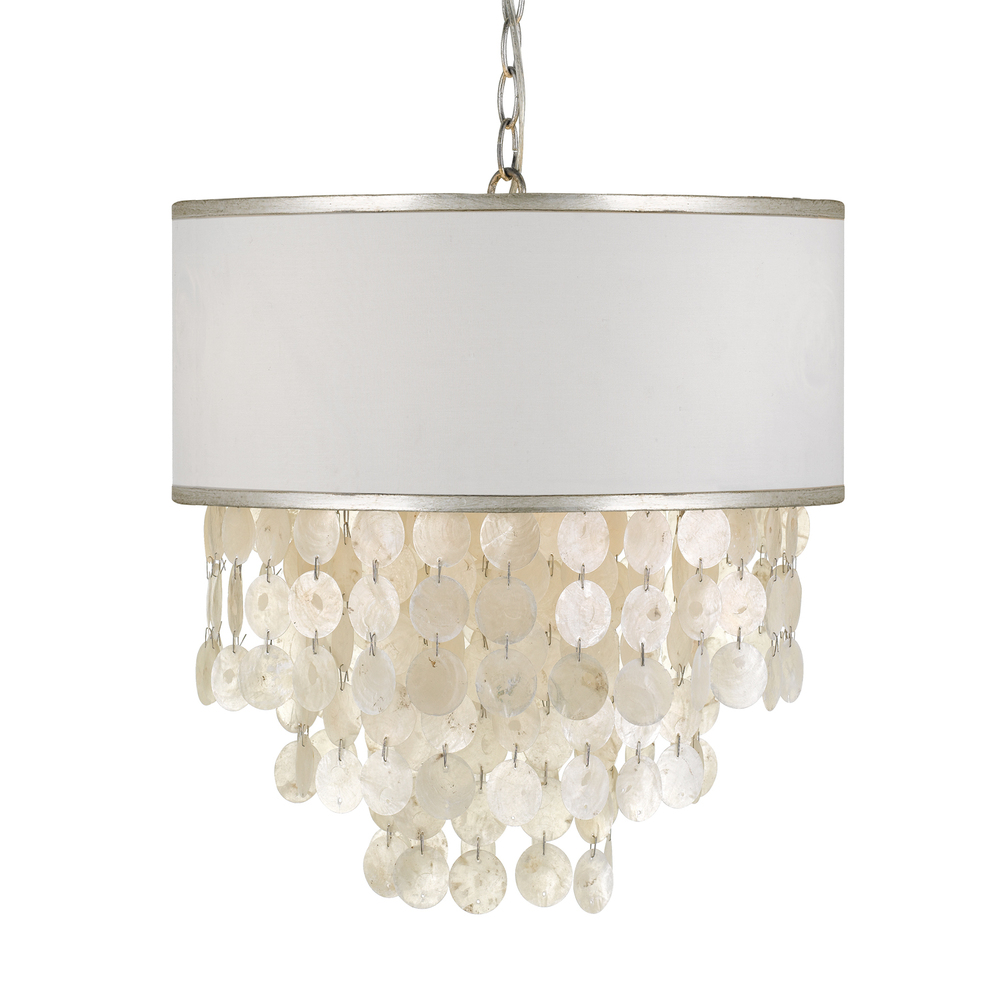 Brielle 3 Light Silver Pendant Chandelier