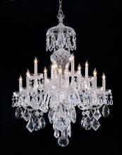 Crystorama 1048-CH-CL-MWP - Crystorama Traditional Crystal 16 Light Clear Crystal Chrome Chandelier