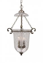 Crystorama 5762-AB - 2 Light Brass Glass Pendant