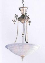 Crystorama 6204-AS - Crystorama 3 Light Antique Silver Pendant