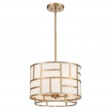 Crystorama DAN-404-VG - Libby Langdon Danielson 4 Light Vibrant Gold Chandelier