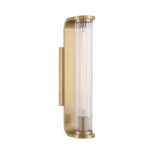 Crystorama JAR-2301-AG - Jarvis 1 Light LED Aged Brass Sconce