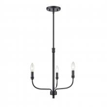 ELK Home Plus 81515/3 - Newland 17'' Wide 3-Light Chandelier - Matte Black