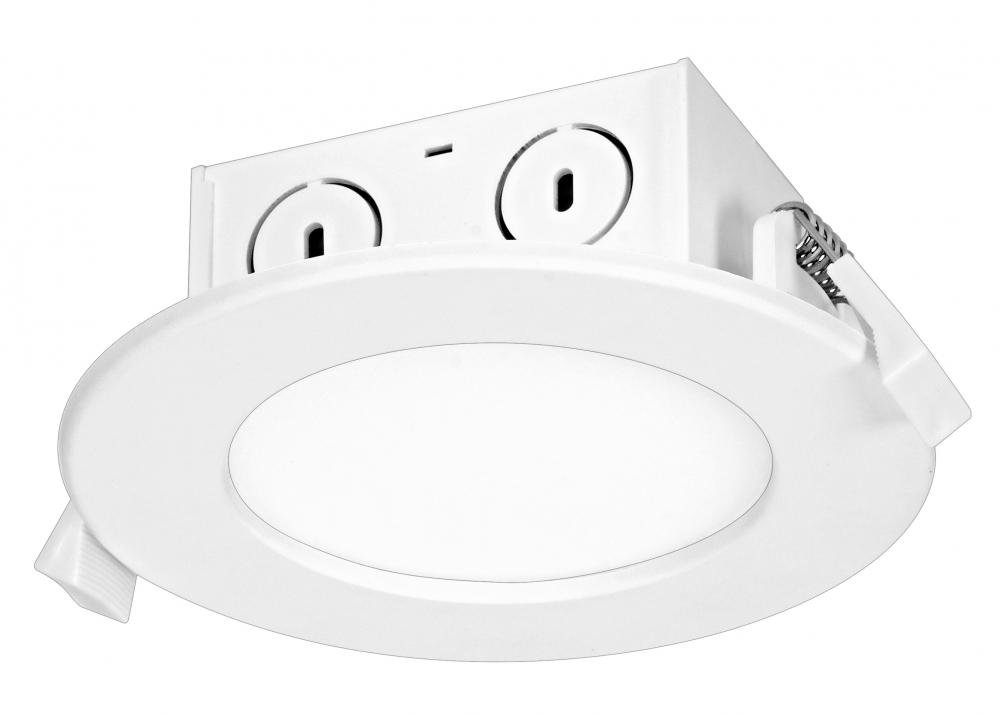 8.5 watt LED Direct Wire Downlight; Edge-lit; 4 inch; 5000K; 120 volt; Dimmable