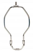 Satco Products Inc. 90/2028 - Light Duty Harp; Polished Nickel Finish; 5" Height; 1/8 IP Saddle; 1/4-27 Thread; 125 Carton