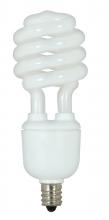 Satco Products Inc. S7365 - 13 Watt; Mini Spiral Compact Fluorescent; 4100K; 82 CRI; Candelabra base; 120 Volt