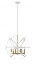 Z-Lite 463-24HWH-OBR - 6 Light Chandelier