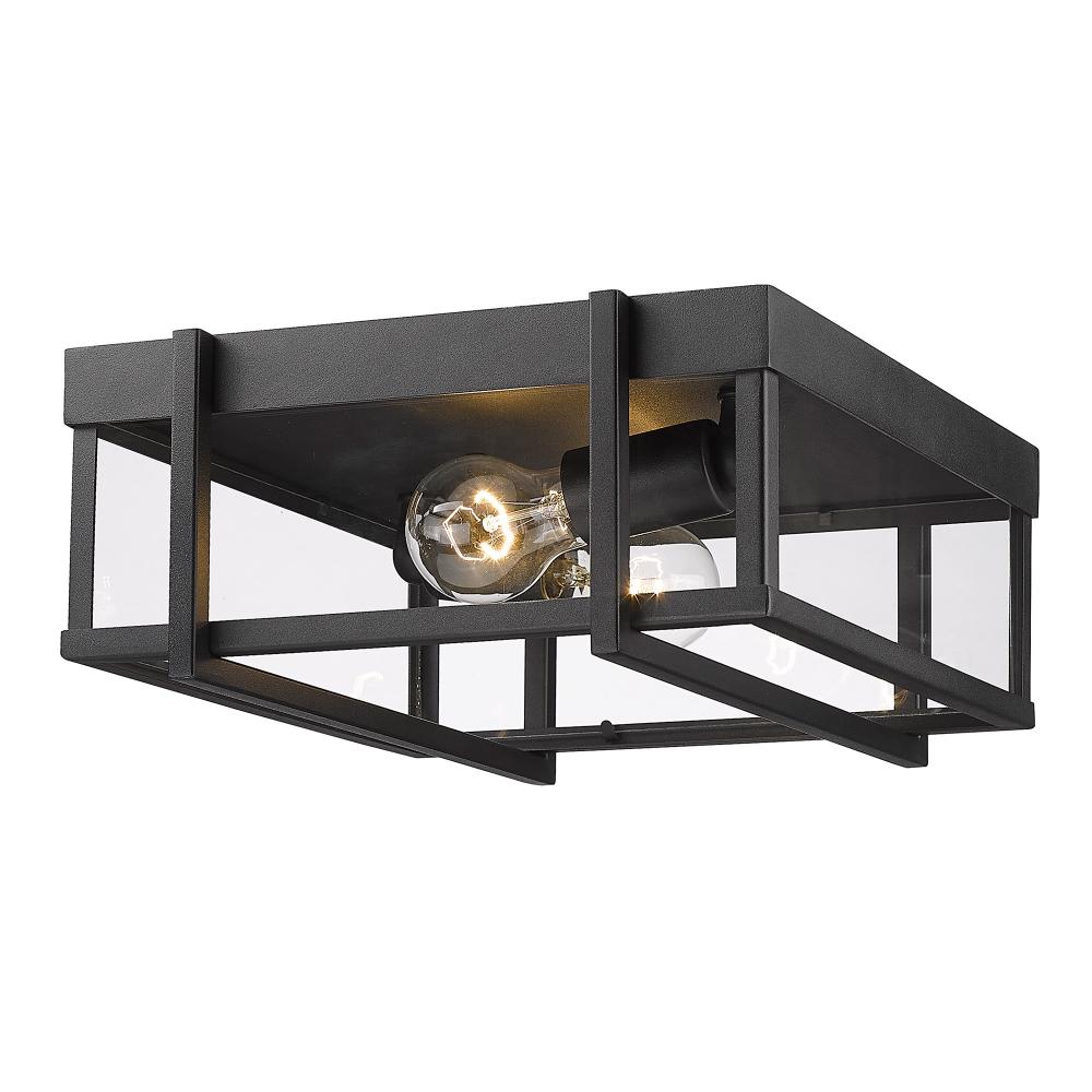 Tribeca Outdoor Flush Mount in Natural Black