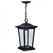 CWI LIGHTING 0413P8-1-101 - Leawood 1 Light Black Outdoor Hanging Light