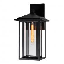 CWI LIGHTING 0417W9-1-101 - Crawford 1 Light Black Outdoor Wall Light