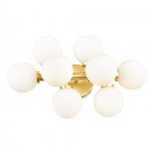 CWI LIGHTING 1020W18-8-602 - Arya 8 Light Wall Sconce With Satin Gold Finish