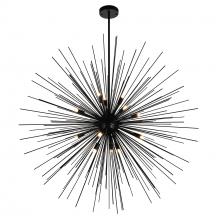 CWI LIGHTING 1034P40-14-101 - Savannah 14 Light Chandelier With Black Finish