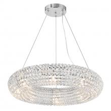 CWI LIGHTING 1057P24-8-601 - Veronique 8 Light Chandelier With Chrome Finish