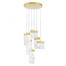 CWI LIGHTING 1090P16-6-620 - Carolina LED Chandelier With Gold Leaf Finish