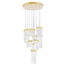 CWI LIGHTING 1090P20-10-620 - Carolina LED Chandelier With Gold Leaf Finish