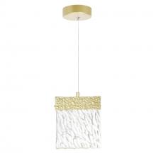 CWI LIGHTING 1090P6-1-620 - Carolina LED Pendant With Gold Leaf Finish