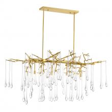 CWI LIGHTING 1094P47-10-620 - Anita 10 Light Chandelier With Gold Leaf Finish