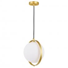 CWI LIGHTING 1153P10-1-169 - Da Vinci 1 Light Mini Pendant With Brass Finish