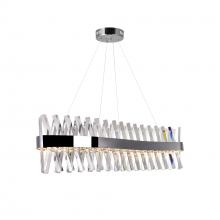 CWI LIGHTING 1220P40-601-S - Glace LED Chandelier With Chrome Finish