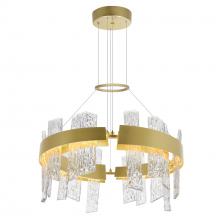 CWI LIGHTING 1246P24-602-A - Guadiana 24 in LED Satin Gold Chandelier