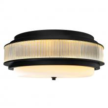 CWI LIGHTING 1567C18-4-101 - Valdivia 4 Light Black Flush Mount