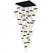 CWI LIGHTING 1587P36-33-101 - Lava Integrated LED Black Chandelier