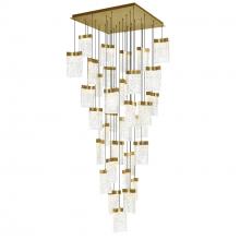 CWI LIGHTING 1587P36-33-624 - Lava Integrated LED Brass Chandelier