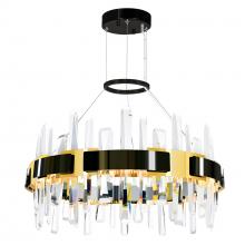 CWI LIGHTING 1592P24-612 - Aya LED Integrated Pearl Black Chandelier