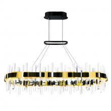 CWI LIGHTING 1592P43-612-RC - Aya LED Integrated Pearl Black Chandelier