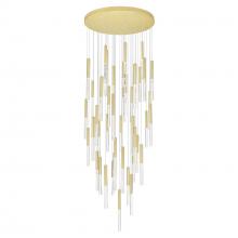 CWI LIGHTING 1703P32-45-602 - Dragonswatch LED Integrated Chandelier with Satin Gold Finish