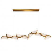 CWI LIGHTING 1715P70-10-624 - Moon Integrated LED Brass Chandelier