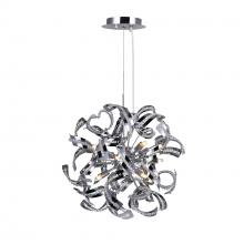 CWI LIGHTING 5067P19C - Swivel 12 Light Chandelier With Chrome Finish