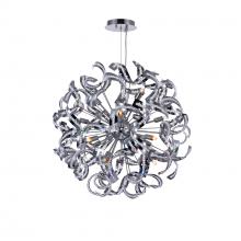 CWI LIGHTING 5067P22C - Swivel 14 Light Chandelier With Chrome Finish