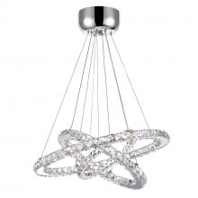 CWI LIGHTING 5080P32ST-3R - Ring LED Chandelier With Chrome Finish