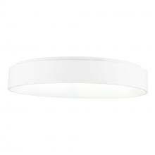 CWI LIGHTING 7103C24-1-104 - Arenal LED Drum Shade Flush Mount With White Finish